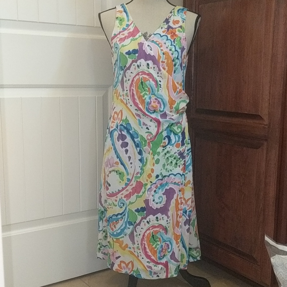 NWT Ralph Lauren faux wrap dress,6
